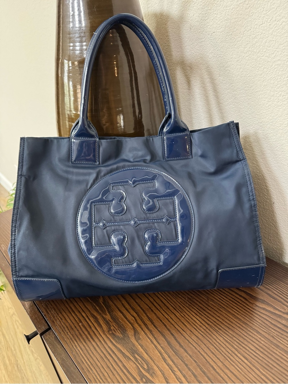 Tory Burch ELLA Large Tote - Navy
